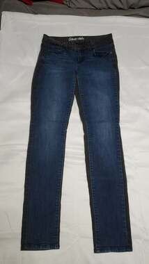 Aeropostale Bayla Skinny Two-Tone Blue & Black Jeans Size 6